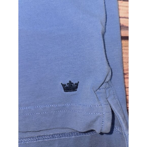 Peter Millar Crown Mens Polo Medium Blue Cotton Blend - Picture 6 of 7